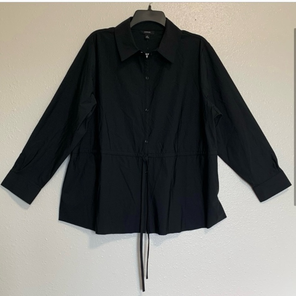 Alfani Black Button Down Shirt